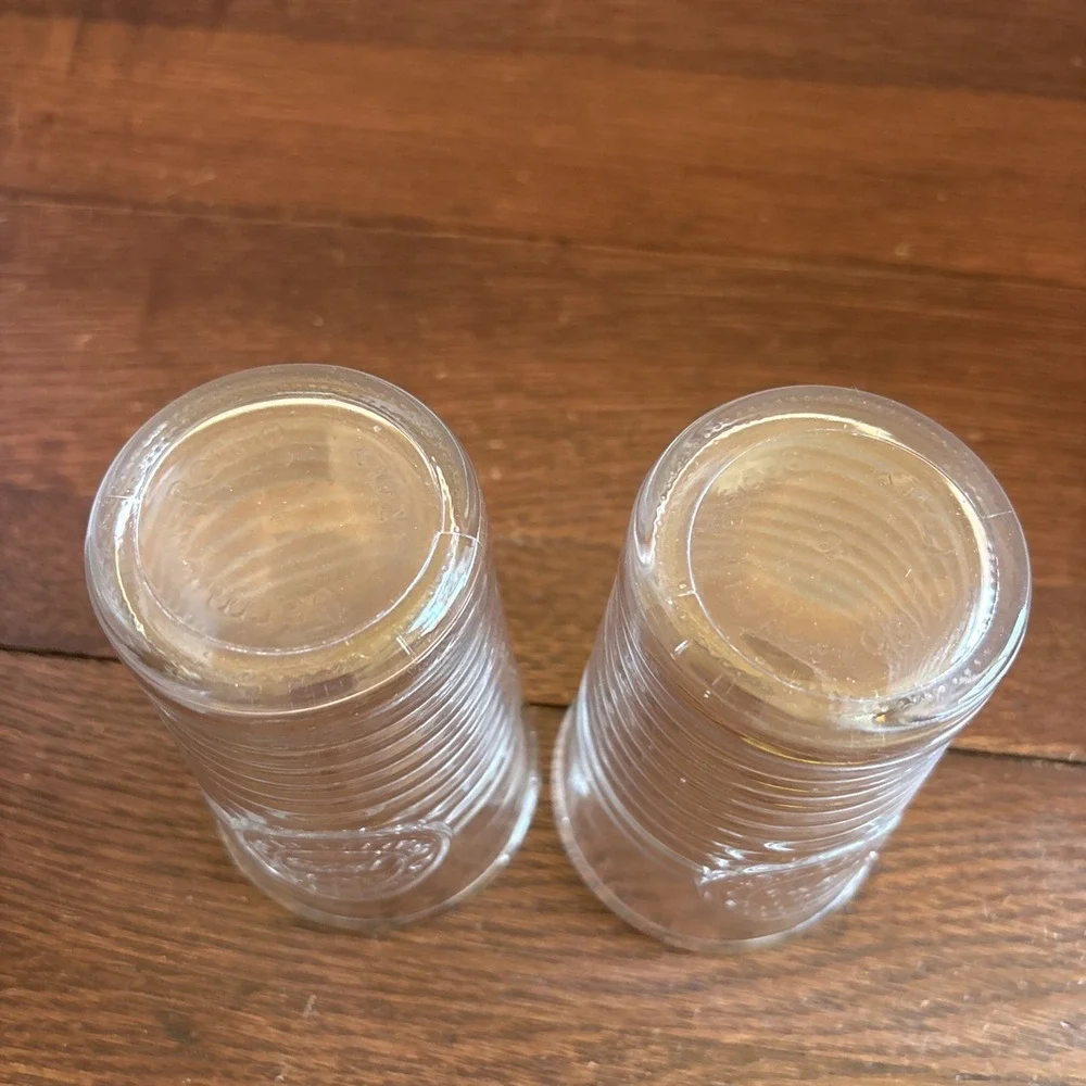 Tumbler Set Italy Bormioli Rocco Drinking Glasses Italian Set Of 2 Clear Vintage